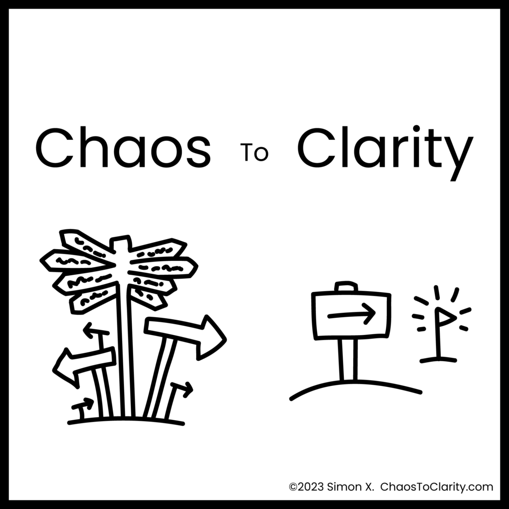 Chaos To Clarity Sign